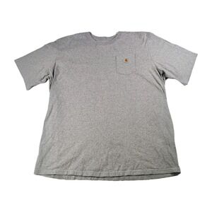 Carhartt Grey Pocket T-Shirt 4XLT Tall Work Shirt K87